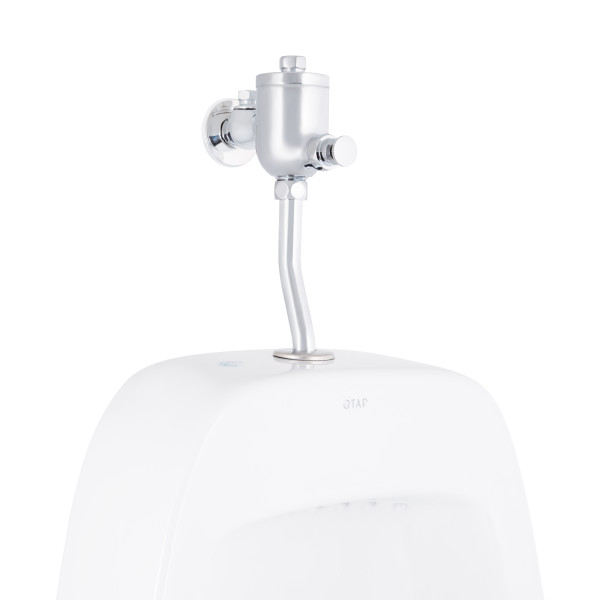 Пісуар підвісний Qtap Crow з краном-дозатором 390х330х660 White QT0588112HW4