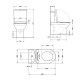 Унітаз-компакт Qtap Presto безобідковий з сідінням Soft-close QT24221217AW2