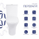 Унітаз-компакт Qtap Presto безобідковий з сідінням Soft-close QT24221217AW3
