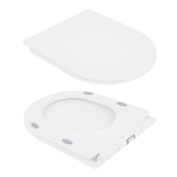 Унітаз-компакт Qtap Presto безобідковий з сідінням Soft-close QT24221217AW9