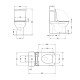 Унитаз-компакт Qtap Nando безободковый с сиденьем Soft-close QT12221222AW2