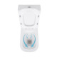 Унитаз-компакт Qtap Nando безободковый с сиденьем Soft-close QT12221222AW6