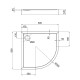 Душевой поддон Qtap Robin 308812C 80x80x12 см + сифон2