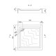 Душевой поддон Lidz Mazur ST90x90x162