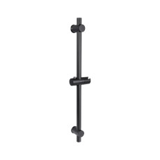 Душова стійка з тримачем універсальна Qtap Lepit 665 мм округла QTLEP82103OB Black Matt1
