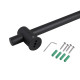 Душова стійка з тримачем універсальна Qtap Lepit 665 мм округла QTLEP82103OB Black Matt5