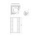 Душевая кабина Lidz Latwa SC80x80.SAT.MID.GR, стекло тонированное 4 мм без поддона2