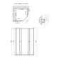 Душевая кабина Lidz Latwa SC80x80.SAT.LOW.GR, стекло тонированное 4 мм без поддона2