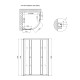 Душевая кабина Lidz Latwa SC90x90.SAT.LOW.GR, стекло тонированное 4 мм без поддона2