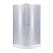 Набор Lidz душевая кабина Latwa SC90x90.SAT.LOW.GR, стекло тонированное 4 мм + поддон Kupala1