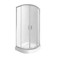Набор Qtap душевая кабина Taurus CRM1099AC6 Clear 2020x900x900 мм + поддон Robin 309912C 90x90x12 см с сифоном1