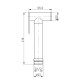 Лійка для гігієнічного душу Qtap Rucni округла QT889910842855OB Black Matt2