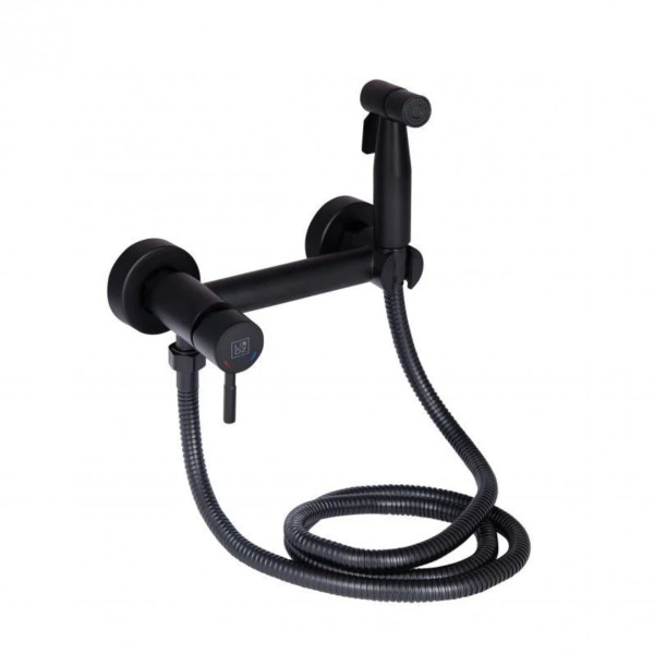 Набор для гигиенического душа со смесителем Lidz Aria 110 округлый LDARI110BLA43394 Black1