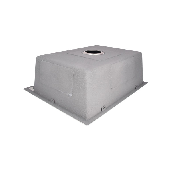 Мийка для кухні інтегрована Lidz Handmade H6050G (LDH6050GPVD43622) Brushed Grey PVD 3,0/1,0 мм5