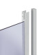 Душова кабіна Latwa SC90x90.SAT.MID.GR полукругла, скло тон. 4 мм + Душовий піддон KAPIELKA ST90x90x26, з панеллю Lidz4