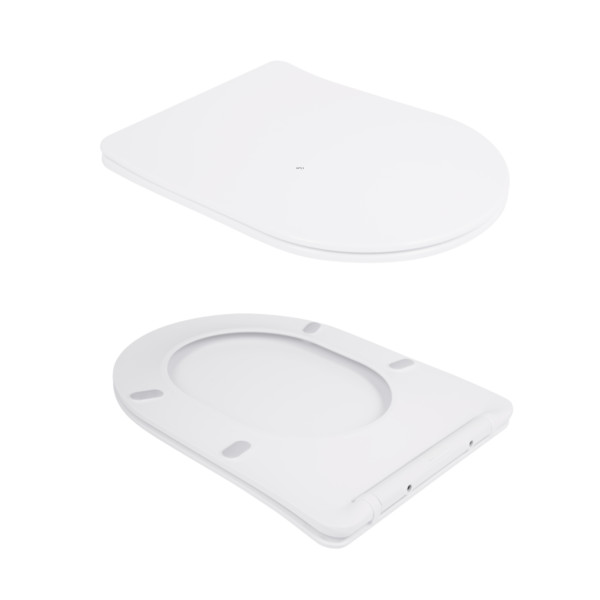 Унитаз подвесной Qtap Scorpio безободковый Ultra Quiet с сиденьем Soft-close QT14332380AW10