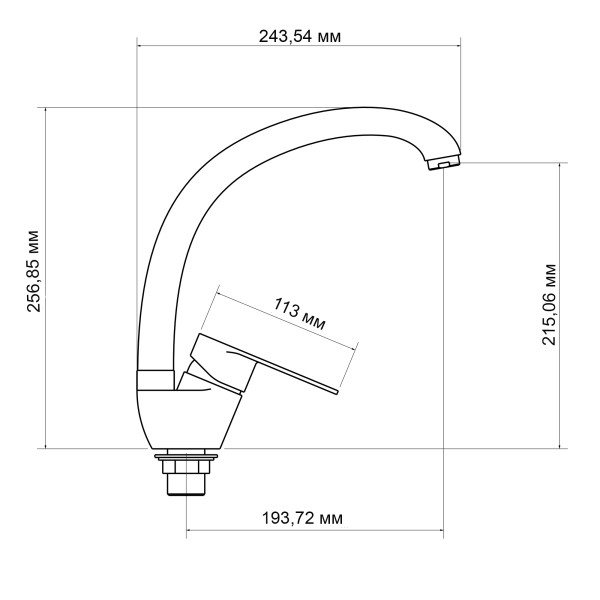Смеситель для кухни Lidz Tani 008F (k40) LDTAN008FCRM44971 Chrome3