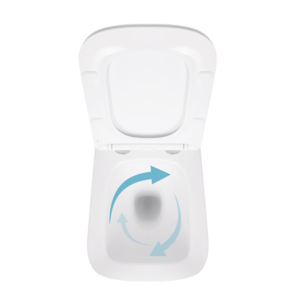Унитаз подвесной Qtap Crow безободковый с сиденьем Soft-close QT05335171W7