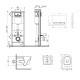Готовое решение Qtap для ванной комнаты: подвесной унитаз Jay Ultra Quiet 485x360x320 + комплект инсталляции Nest 4 в 1 (линейная клавиша Chrome)2
