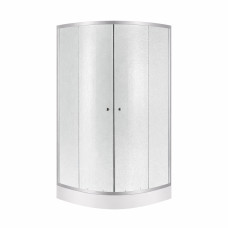 Душевая кабина Lidz Latwa SC90x90.SAT.LOW.FR, стекло Frost 4 мм + Lidz Душевой поддон KAPIELKA ST90x90x151