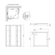 Душевая кабина Lidz Wawel SC90x90.SAT.LOW.FR, стекло Frost 4 мм + Lidz Душевой поддон KAPIELKA ST90x90х142