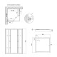 Душевая кабина Lidz Wawel SC90x90.SAT.LOW.GR, стекло тон. 4 мм + Lidz Душевой поддон KAPIELKA ST90x90х142