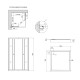 Душевая кабина Lidz Wawel SC80x80.SAT.LOW.GR, стекло тон. 4 мм + Lidz Душевой поддон KAPIELKA ST80x80х142