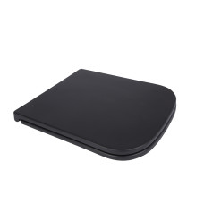 Сиденье для унитаза Qtap Tern 420х340х35 мм, Matt Black, с микролифтом, Slim Duroplast, Quick Release QT99HY2322MB1