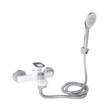 Смеситель для ванны Lidz Latwa 006 (c душевым гарнитуром) (k35) LDLAT006WHI45424 White1