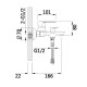 Смеситель для ванны Lidz Latwa 006 (c душевым гарнитуром) (k35) LDLAT006WHI45424 White2