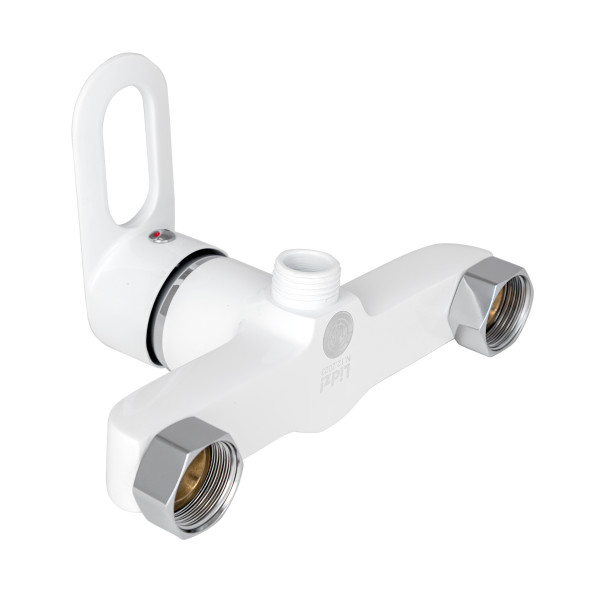 Смеситель для душа Lidz Latwa 010 (с душевым гарнитуром) (k40) LDLAT010WHI45426 White4