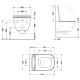 Унитаз подвесной Qtap Gemini безободковый с сиденьем Soft-close QT2533076EUQW2