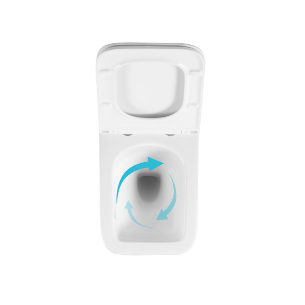 Унитаз подвесной Qtap Gemini безободковый с сиденьем Soft-close QT2533076EUQW6