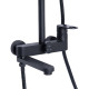 Душова система універсальна Qtap Jay на три споживача (з виливом) QTJAY111BLM45549 Black Matt3