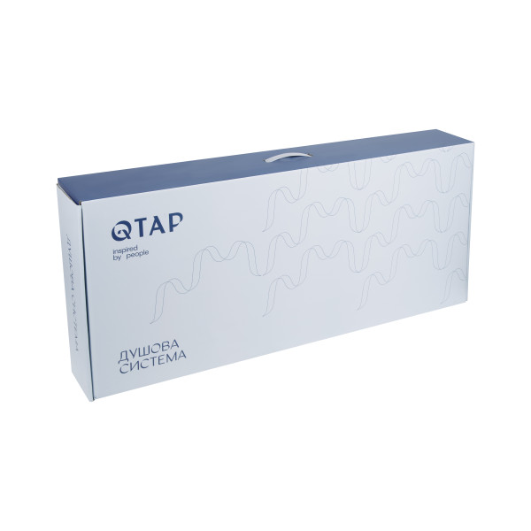 Душевая система универсальная Qtap Swan Cascada на три потребителя (с изливом) QTSWA111CRW45570 Chrome/White12