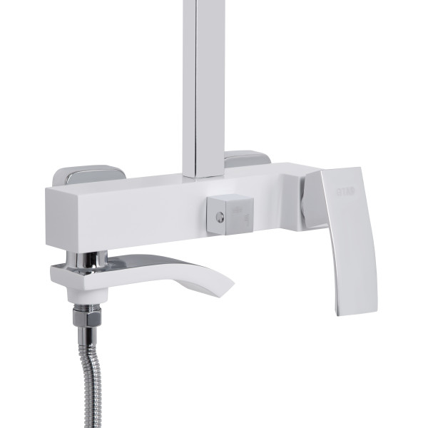 Душевая система универсальная Qtap Swan Cascada на три потребителя (с изливом) QTSWA111CRW45570 Chrome/White5