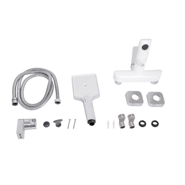 Смеситель для ванны Qtap Presto (c душевым гарнитуром) QTPRE259CRW45579 Chrome/White8