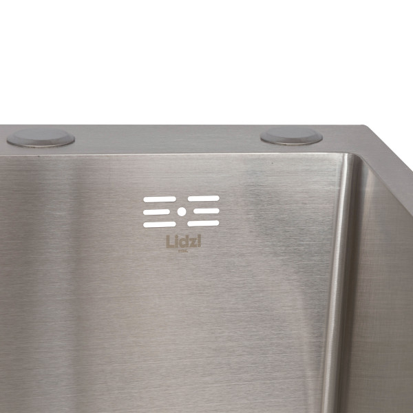 Мойка для кухни интегрированная Lidz Handmade H6350L крыло слева (LDH6350BRUL45588) Brushed Steel 3,0/1,0 мм5