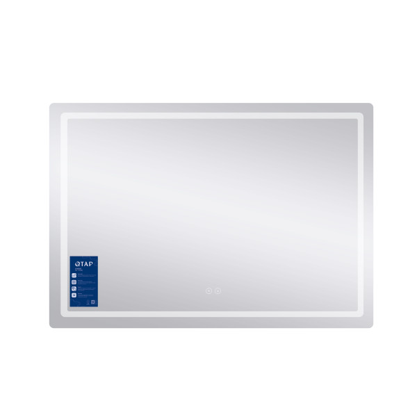 Зеркало Qtap Mideya 1000х700 с LED-подсветкой Touch, с антизапотеванием, диммером QT2078NCF10070W4