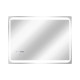 Зеркало Qtap Mideya 800х600 с LED-подсветкой Touch, с антизапотеванием, с часами, диммером QT2078NCF8060W4