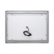 Зеркало Qtap Mideya 800х600 с LED-подсветкой Touch, с антизапотеванием, с часами, диммером QT2078NCF8060W6