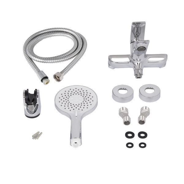Змішувач для ванни Qtap Vlasta New (з душовим гарнітуром) QTVLA259CRM45642 Chrome6