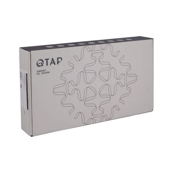 Змішувач для раковини Qtap Vlasta New високий QTVLA269GMB45653 Gunmetal Black PVD6