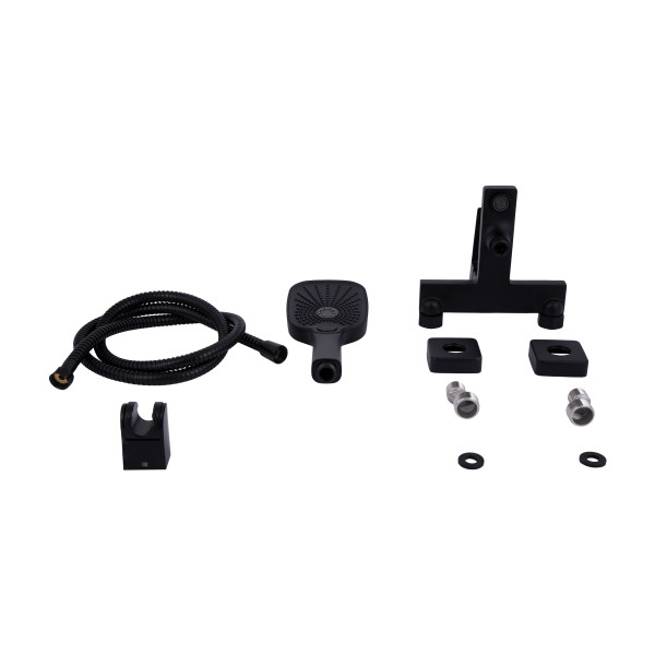 Смеситель для ванны Qtap Gemini (c душевым гарнитуром) QTGEM259BLM45682 Black Matt8