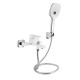 Змішувач для ванни Qtap Gemini (з душовим гарнітуром) QTGEM259CRW45683 Chrome/White1