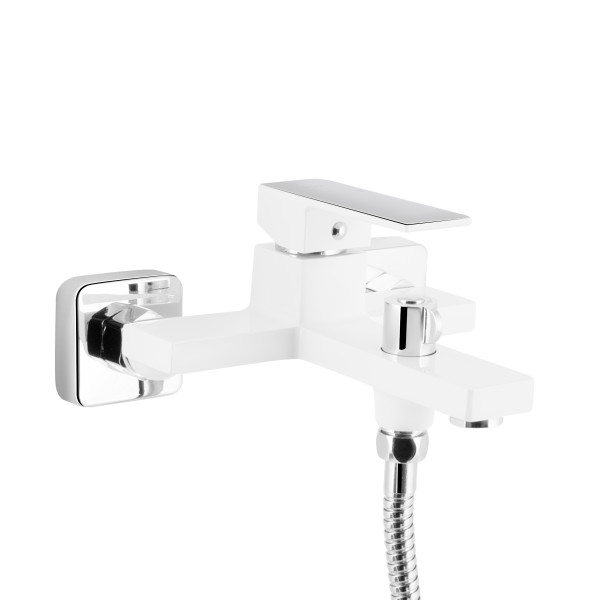 Змішувач для ванни Qtap Gemini (з душовим гарнітуром) QTGEM259CRW45683 Chrome/White4