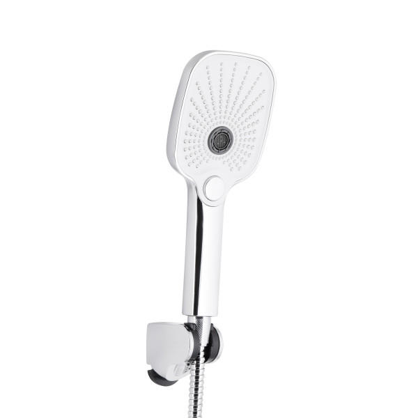 Змішувач для ванни Qtap Gemini (з душовим гарнітуром) QTGEM259CRW45683 Chrome/White5