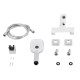 Змішувач для ванни Qtap Gemini (з душовим гарнітуром) QTGEM259CRW45683 Chrome/White6
