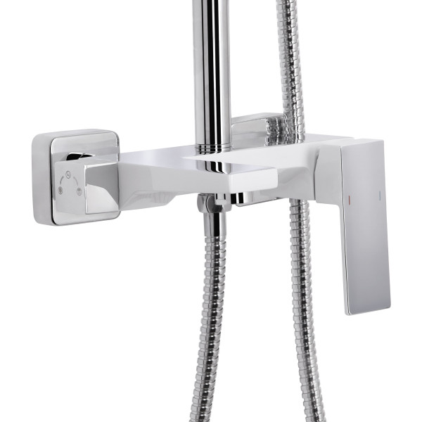Душова система універсальна Qtap Gemini на три споживача (з виливом) QTGEM111CRW45687 Chrome/White4