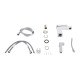 Смеситель для раковины Qtap Gemini (с гигиеническим душем) QTGEM272CRW45691 Chrome/White7